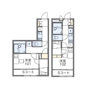 1K Apartment in Kuji - Kawasaki-shi Takatsu-ku Floorplan