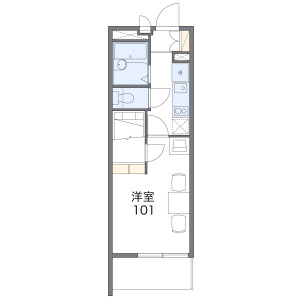 1K Apartment in Tsunashimahigashi - Yokohama-shi Kohoku-ku Floorplan