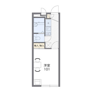 1K Mansion in Shimosakabe - Amagasaki-shi Floorplan