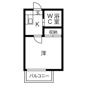 1K Apartment in Noda - Nagoya-shi Nakagawa-ku Floorplan