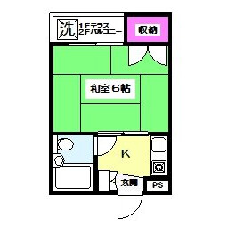 1K Mansion in Amanuma - Suginami-ku Floorplan