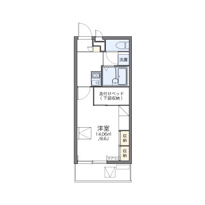 1K Mansion in Matsuyamacho - Higashimatsuyama-shi Floorplan
