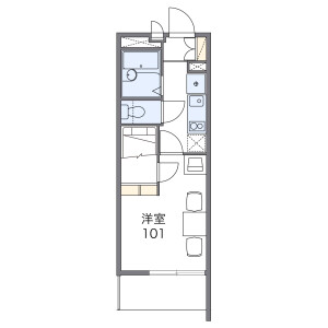 1K Mansion in Hotarugaikekitamachi - Toyonaka-shi Floorplan