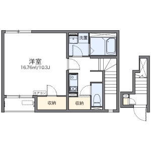 1K Apartment in Maruyama - Funabashi-shi Floorplan