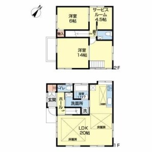 2SLDK House in Minamimagome - Ota-ku Floorplan