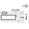 1K アパート 江別市 配置図