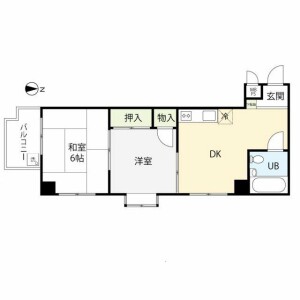 2DK Mansion in Higashitamagawa - Setagaya-ku Floorplan