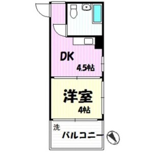 1K Mansion in Sugamo - Toshima-ku Floorplan