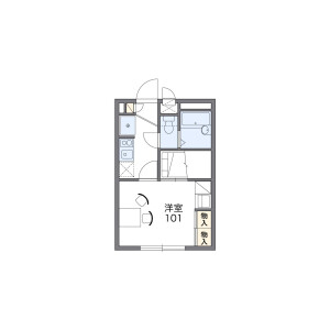 1K Apartment in Toyosato - Osaka-shi Higashiyodogawa-ku Floorplan