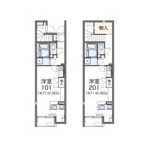1R Apartment in Maehamadori - Nagoya-shi Minami-ku Floorplan