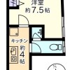 1K 맨션 to Rent in Shinagawa-ku Floorplan