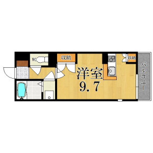 1R Mansion in Eharacho - Nakano-ku Floorplan