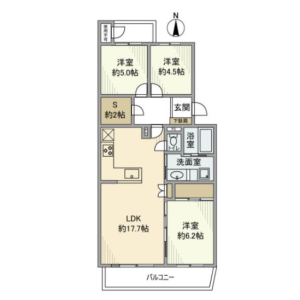 3SLDK Mansion in Otsucho - Yokosuka-shi Floorplan