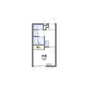 1K Apartment in Kurihara - Niiza-shi Floorplan