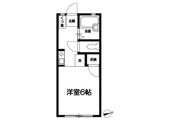 1R Apartment to Rent in Odawara-shi Floorplan