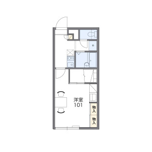 1K Apartment in Oasa ogimachi - Ebetsu-shi Floorplan
