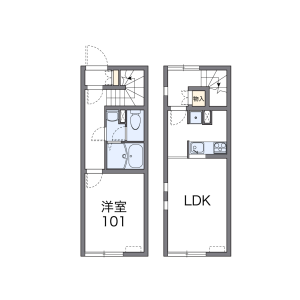 1LDK Apartment in Ishiyamacho - Otaru-shi Floorplan