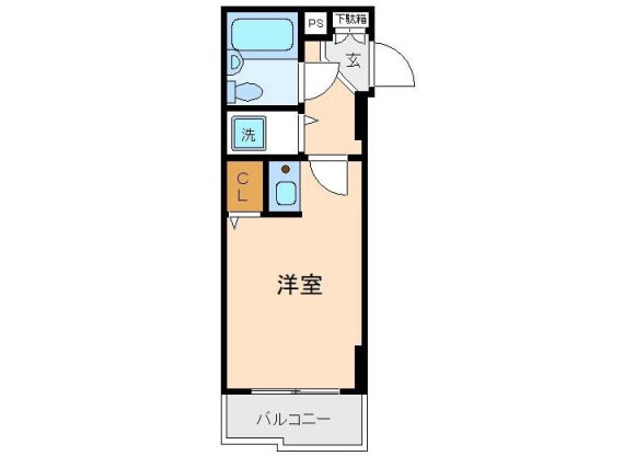 1R Apartment to Buy in Yokohama-shi Tsurumi-ku Floorplan