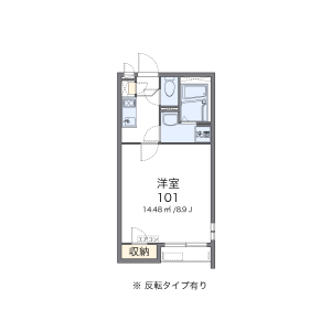 1K Apartment in Aramakimachi - Maebashi-shi Floorplan