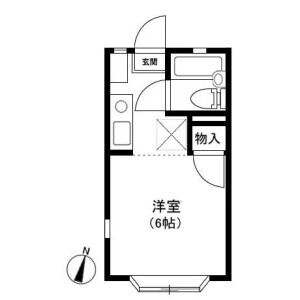 1R Apartment in Sekibara - Adachi-ku Floorplan