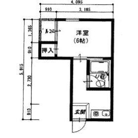 1DK Mansion in Nakanocho - Osaka-shi Miyakojima-ku Floorplan