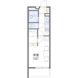 1K Mansion in Rembo - Sendai-shi Wakabayashi-ku Floorplan