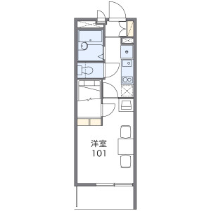 1K Mansion in Nakajimacho - Nagoya-shi Nakamura-ku Floorplan