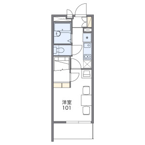 1K Apartment in Noborito - Kawasaki-shi Tama-ku Floorplan