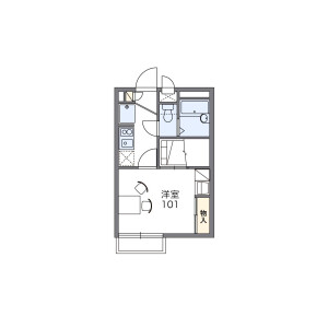 1K Apartment in Sonnocho - Chiba-shi Inage-ku Floorplan
