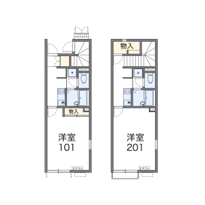 1K Apartment in Minaminaruse - Machida-shi Floorplan