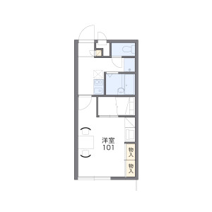 1K Apartment in Michinobechuo - Kamagaya-shi Floorplan