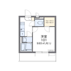 1K Mansion in Kiyokawa - Taito-ku Floorplan