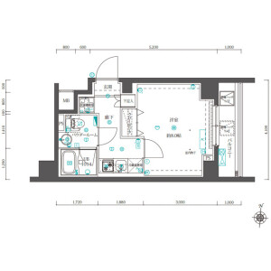 1K Mansion in Yokokawa - Sumida-ku Floorplan