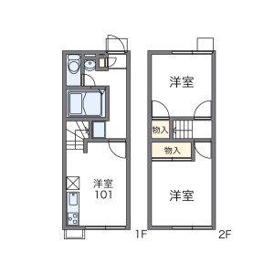 2DK Mansion in Ojigaoka - Otsu-shi Floorplan