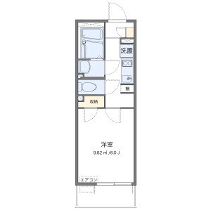 1K Mansion in Shirahanecho - Nagoya-shi Mizuho-ku Floorplan