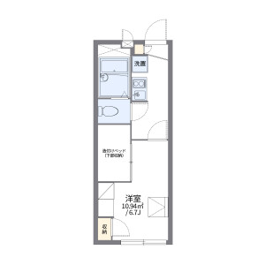 1K Apartment in Hiranoya - Maizuru-shi Floorplan