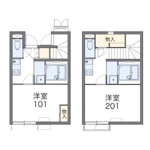 1K Apartment in Hesaka yamasakicho - Hiroshima-shi Higashi-ku Floorplan