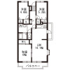 3LDK Apartment to Rent in Matsudo-shi Floorplan