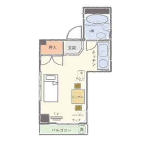1R Mansion in Sangenyanishi - Osaka-shi Taisho-ku Floorplan
