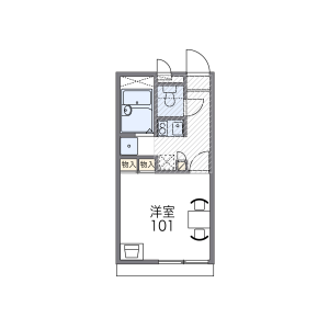 1K Apartment in Kameicho - Yao-shi Floorplan