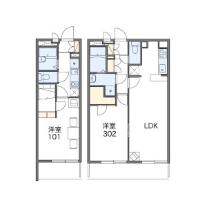 1K 아파트 in Nishinippori - Arakawa-ku Floorplan