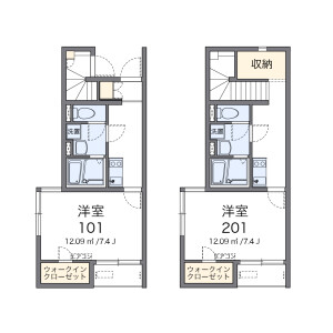 1K Apartment in Chuo - Ota-ku Floorplan