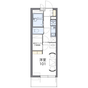 1K Mansion in Hiyoshihoncho - Yokohama-shi Kohoku-ku Floorplan