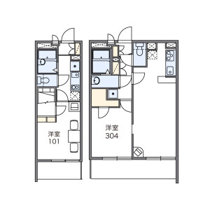 1K Apartment in Kitakaheicho - Adachi-ku Floorplan