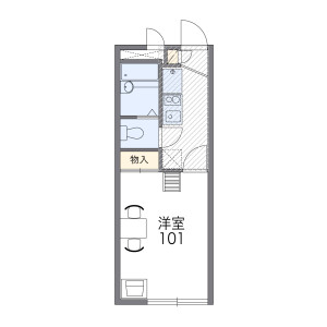 1K Apartment in Tatara - Fukuoka-shi Higashi-ku Floorplan