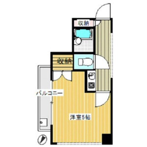 1K Mansion in Tsukunocho - Yokohama-shi Tsurumi-ku Floorplan