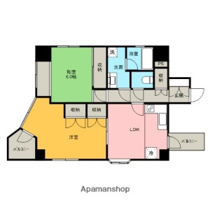 2DK Mansion in Matoba - Kawagoe-shi Floorplan