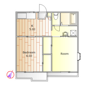 2K Apartment in Suwa - Kawasaki-shi Takatsu-ku Floorplan