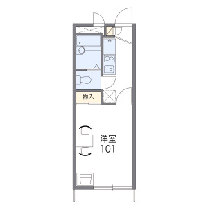 1K Apartment in Kamiookahigashi - Yokohama-shi Konan-ku Floorplan
