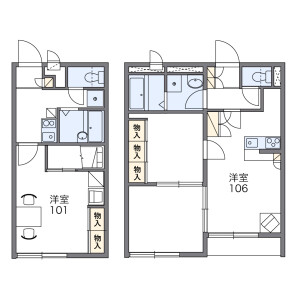 2DK Apartment in Asahimachi - Higashiosaka-shi Floorplan